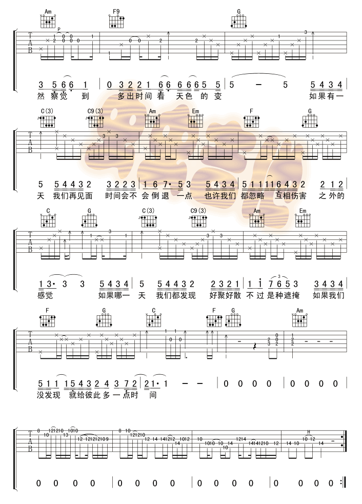 如果有一天吉他谱第2页