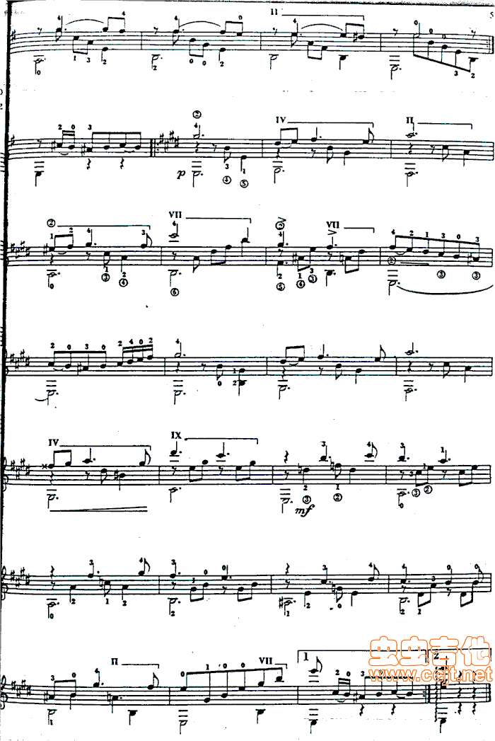 委內瑞拉圓舞曲吉他谱第5页