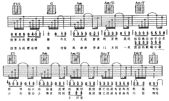 那个傻瓜爱过你吉他谱第2页