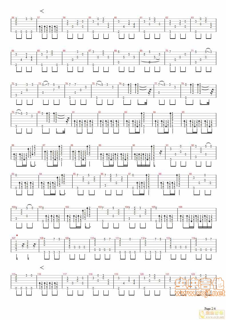 千年等一回吉他谱第2页
