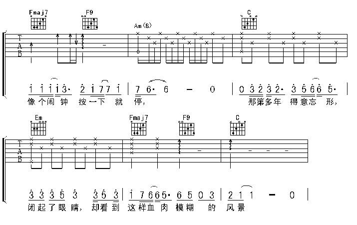 出卖吉他谱第3页