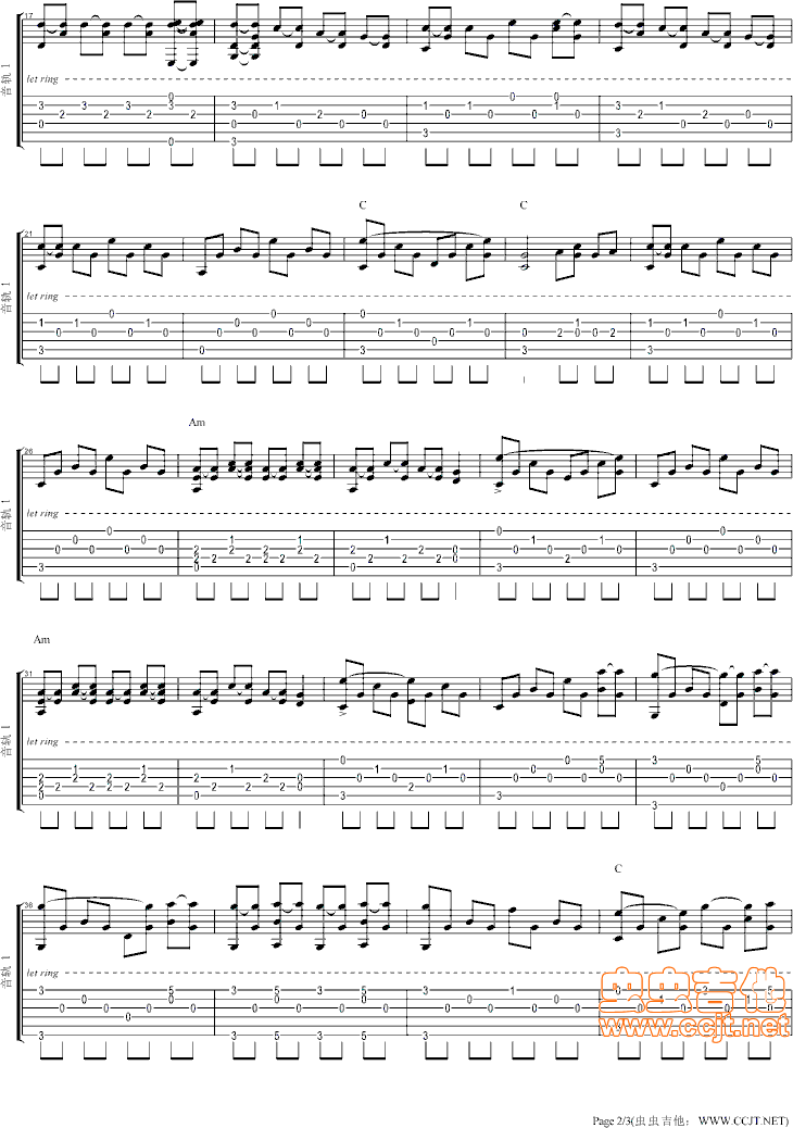 甜蜜蜜吉他谱第2页
