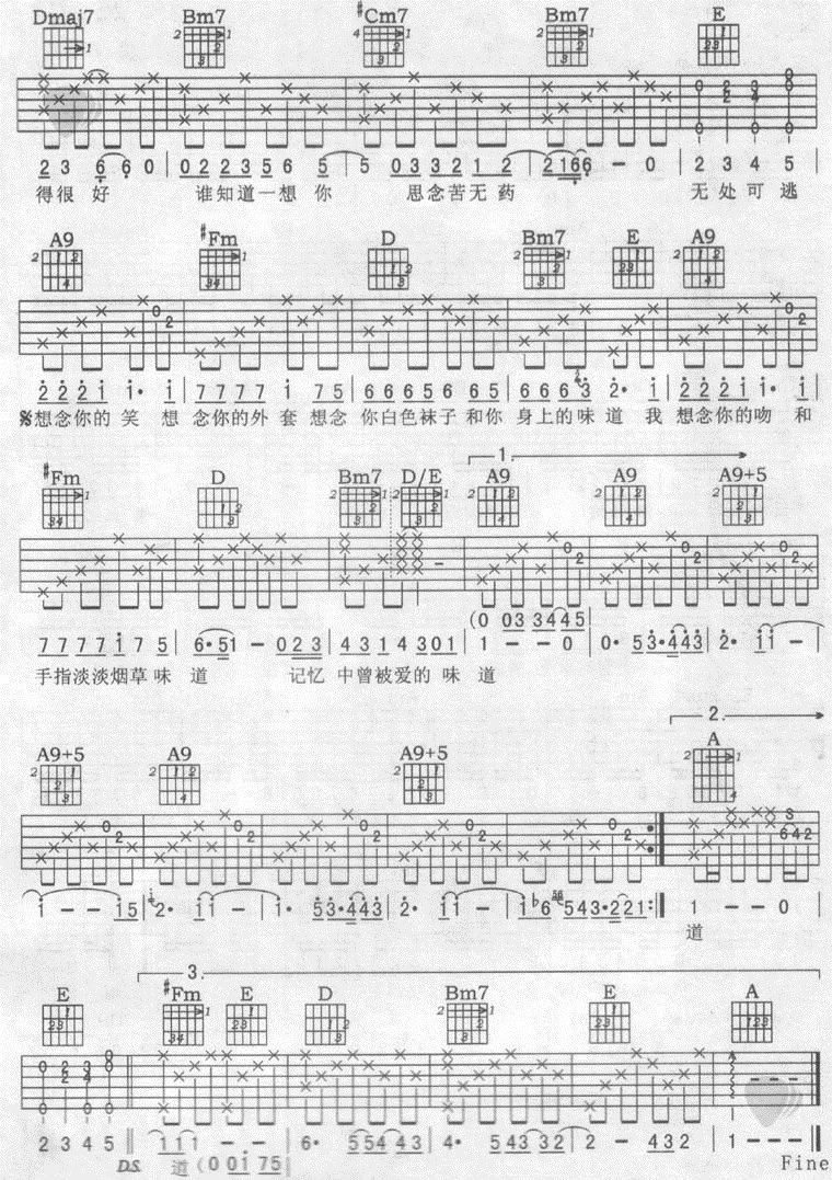 味道吉他谱第2页