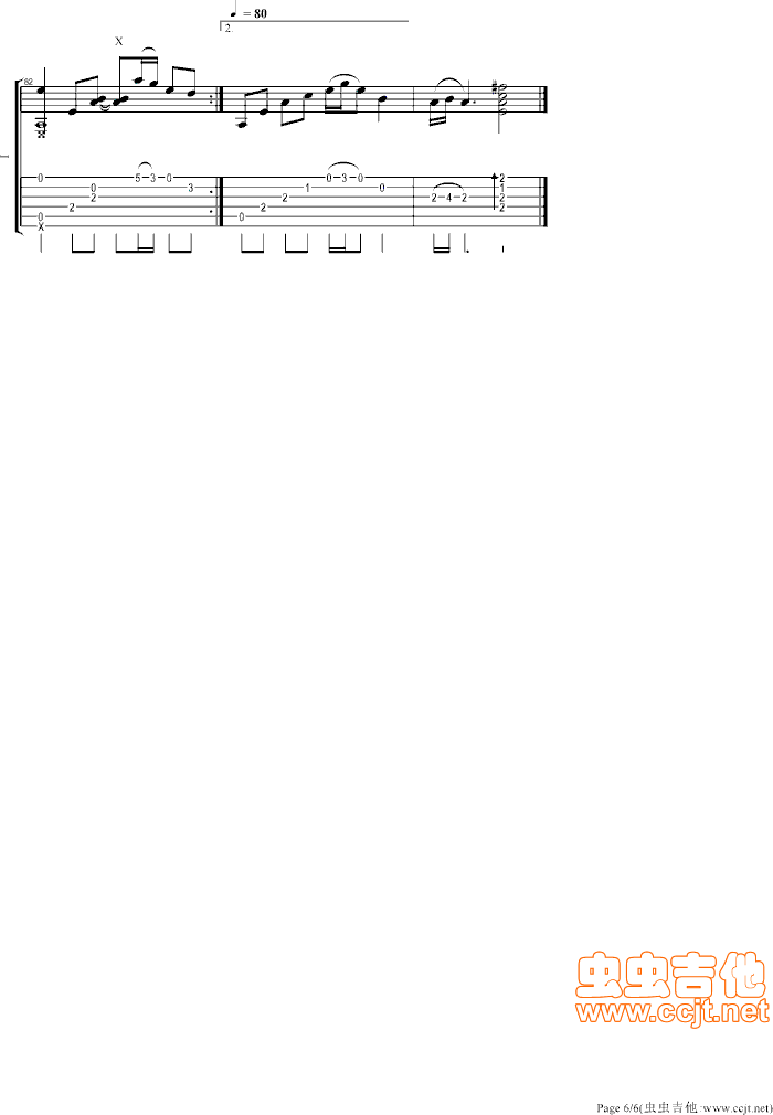 Sunflower吉他谱第6页
