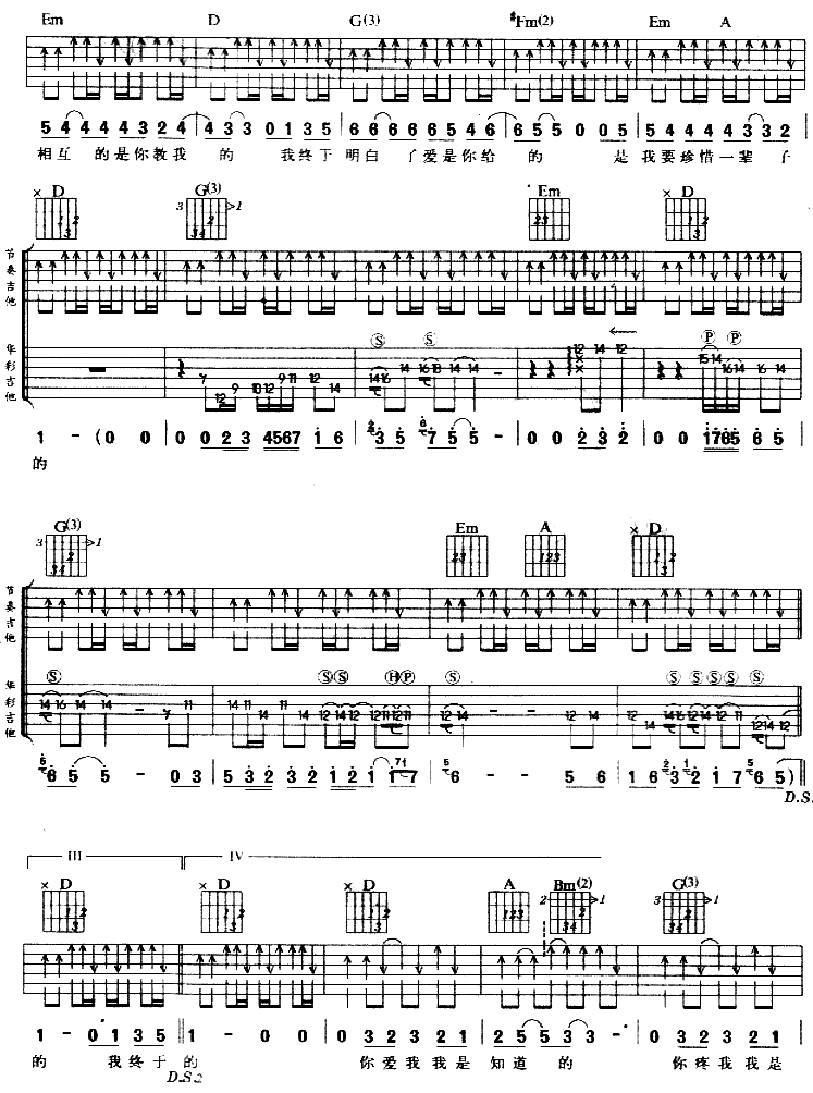 爱是怎样炼成的吉他谱第2页