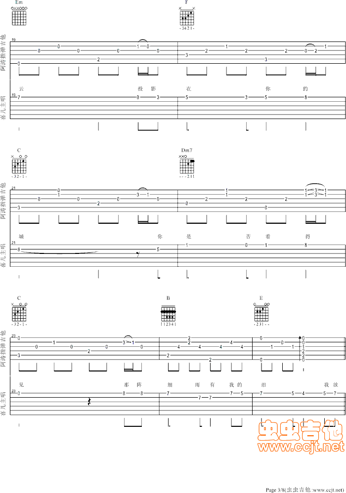 空之城吉他谱第3页