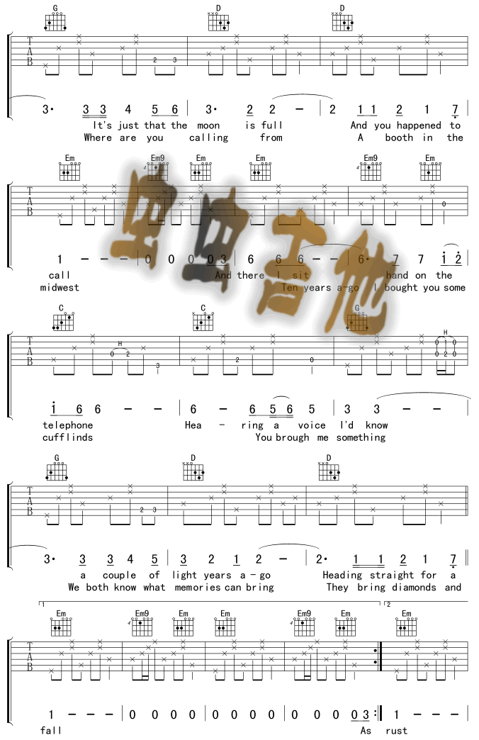 DiamondAndRust吉他谱第2页