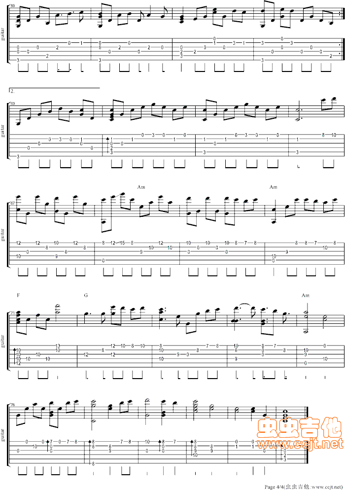 十年吉他谱第4页