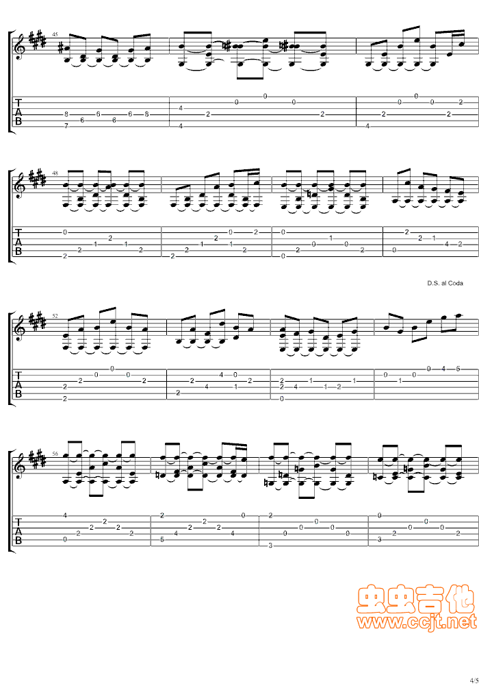 卡伐蒂娜吉他谱第4页