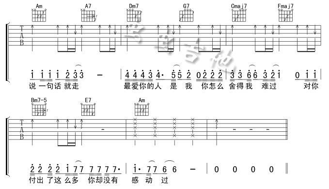 你怎么舍得我难过吉他谱第2页