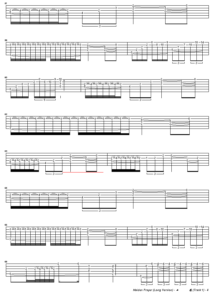 Maidensprayer(少女的祈祷)吉他谱第4页