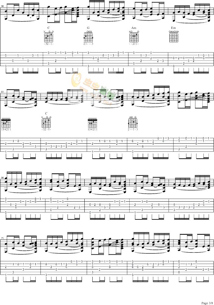 cann吉他谱第3页