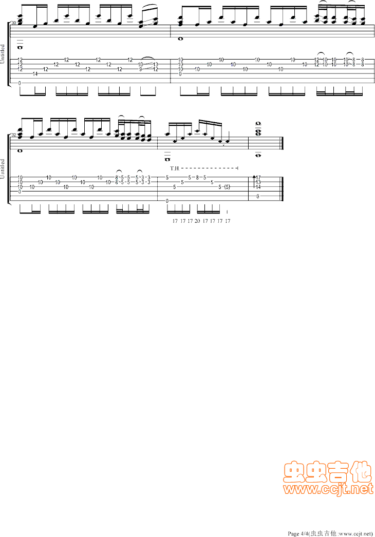苦恋吉他谱第4页