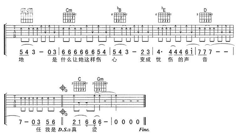 喀什葛尔胡杨吉他谱第5页