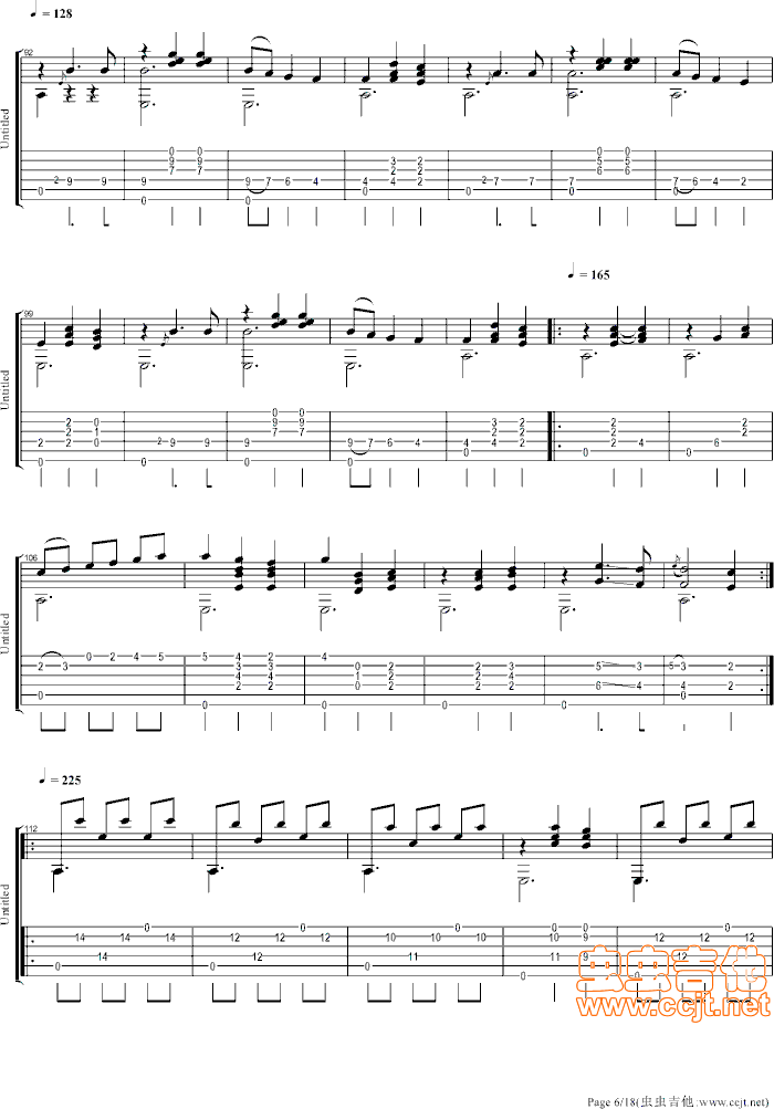 大霍塔舞曲吉他谱第6页