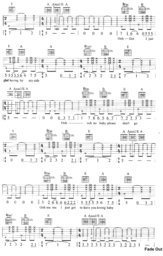 IfYouLeaveMeNow吉他谱第4页