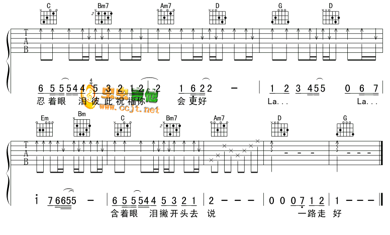 分手的拥抱吉他谱第3页