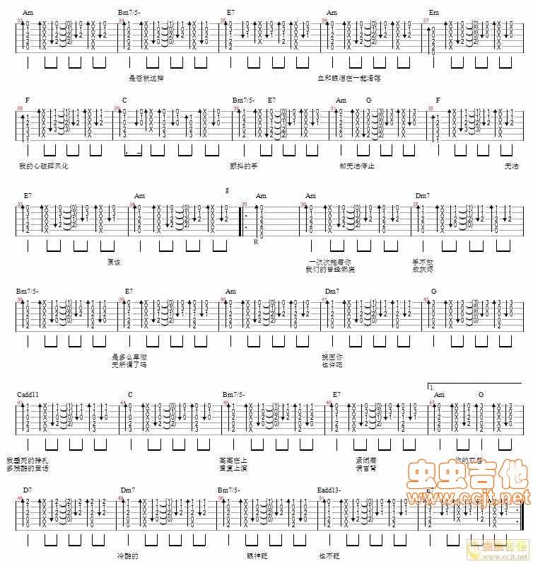 无法原谅吉他谱第2页