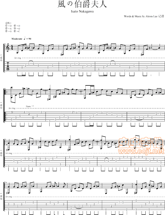 IsatoNakagawa吉他谱第1页