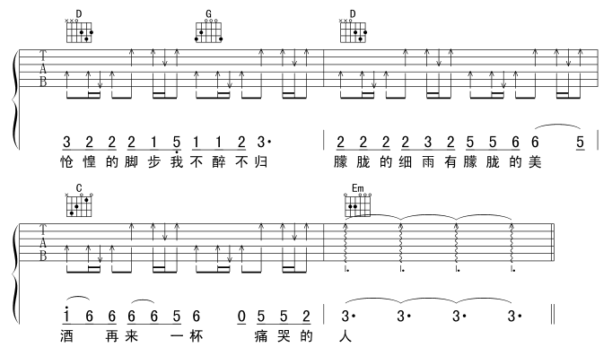 痛哭的人吉他谱第4页