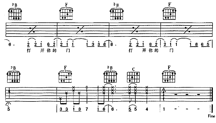 找钥匙吉他谱第4页