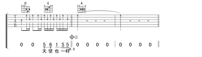 天使也一样吉他谱第4页