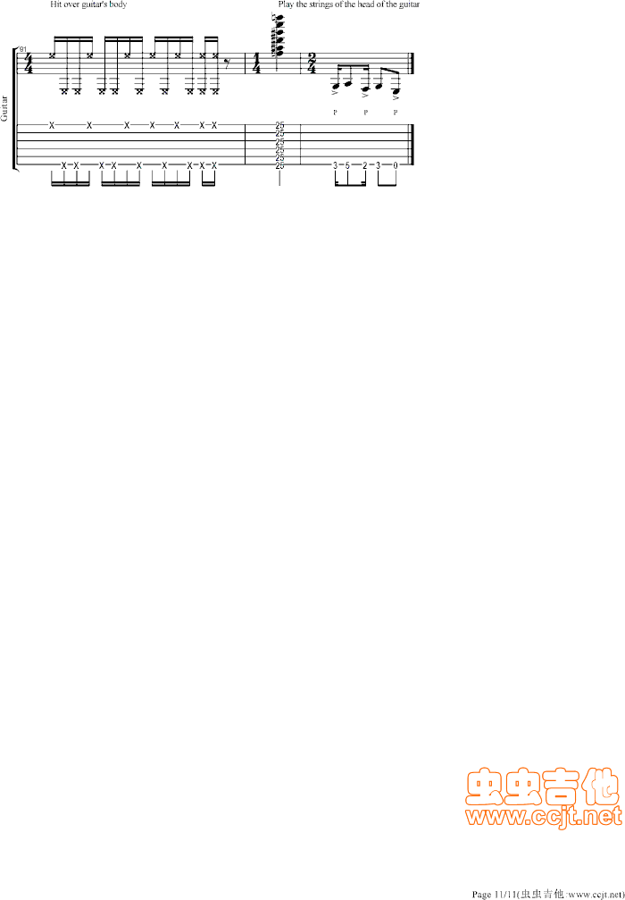 天枰座小奏鸣曲吉他谱第11页