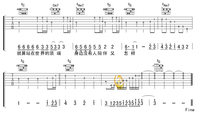 走样吉他谱第4页