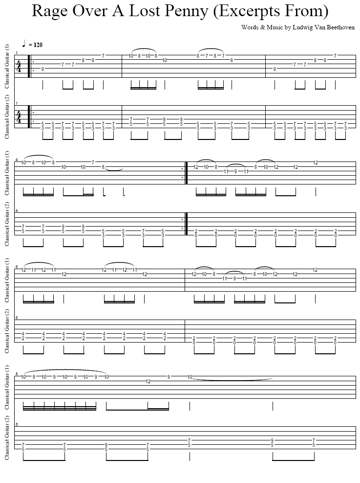 RageOverALostPenny吉他谱第1页