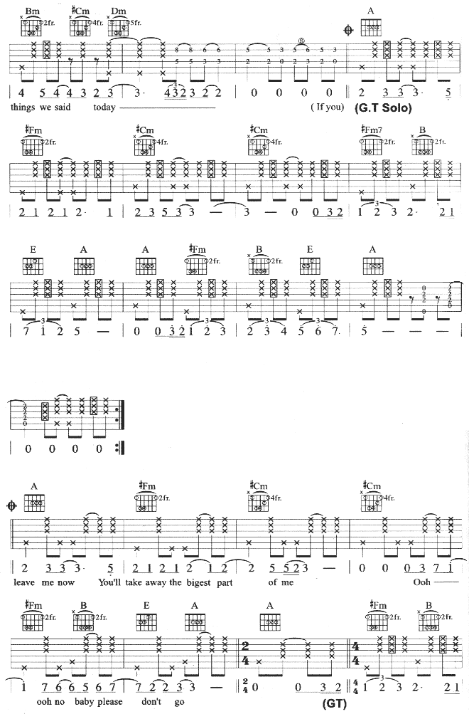 IfYouLeaveMeNow吉他谱第3页