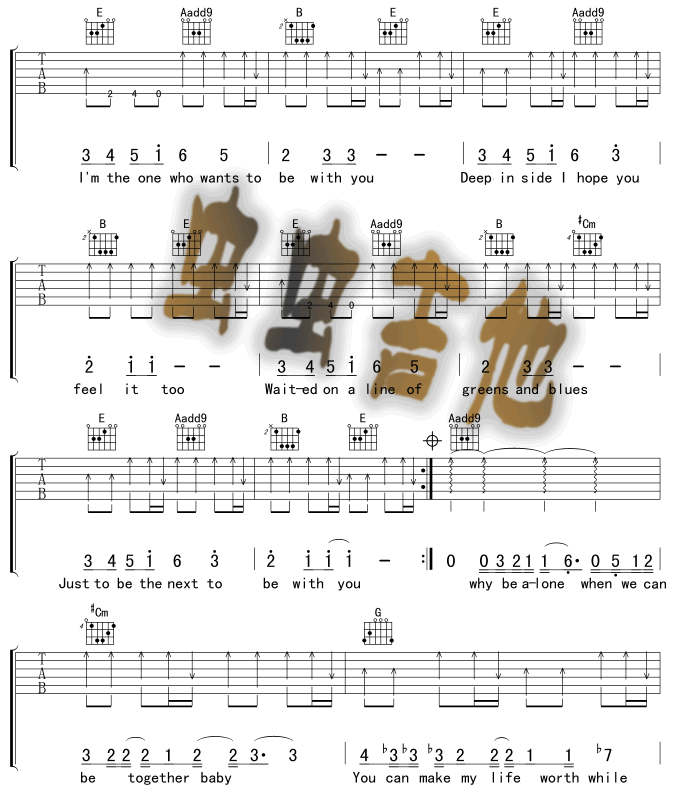 ToBeWithYou吉他谱第2页