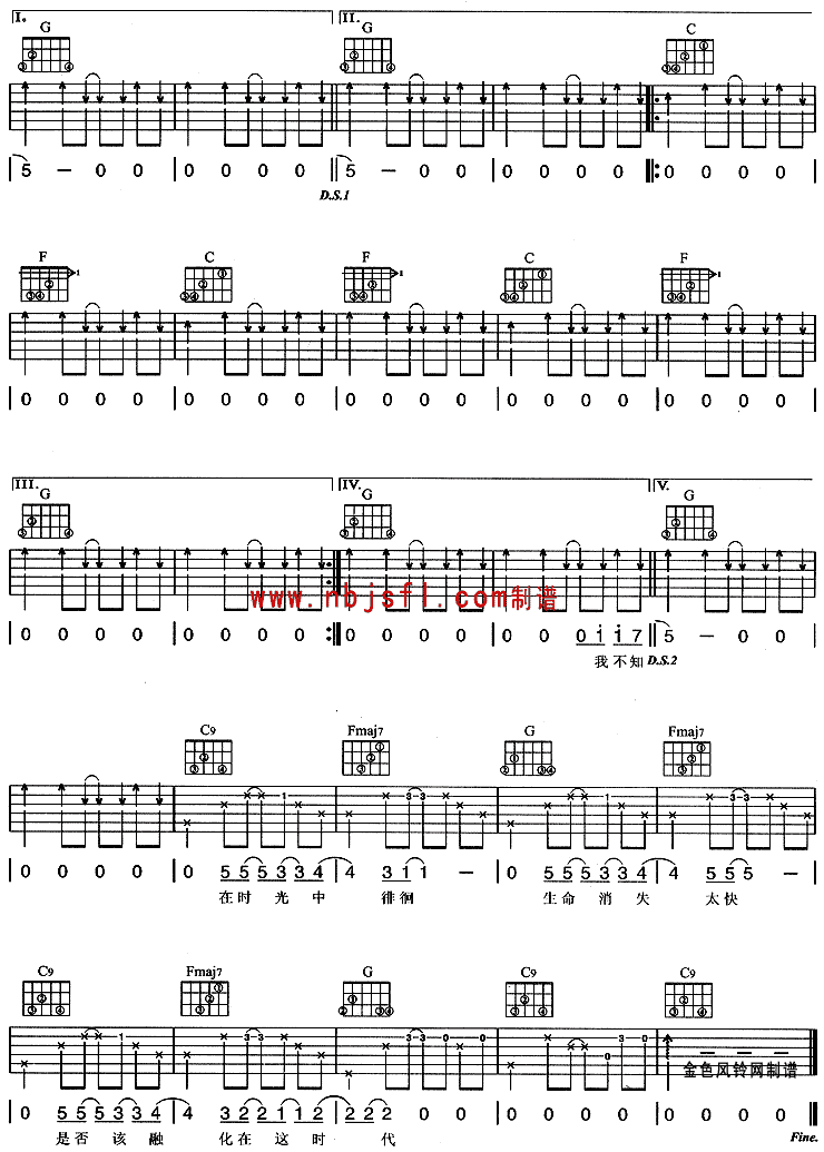 融化吉他谱第2页