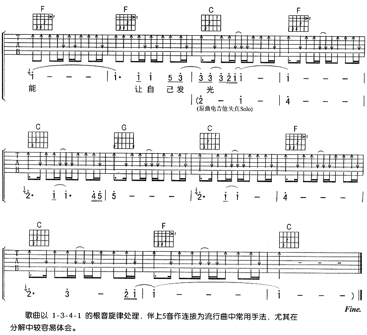 逃亡吉他谱第4页