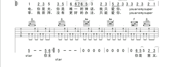 Supper_Star吉他谱第2页