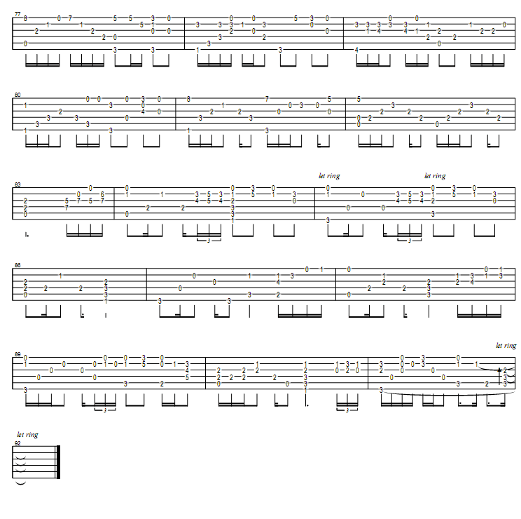 timeaftertime吉他谱第4页