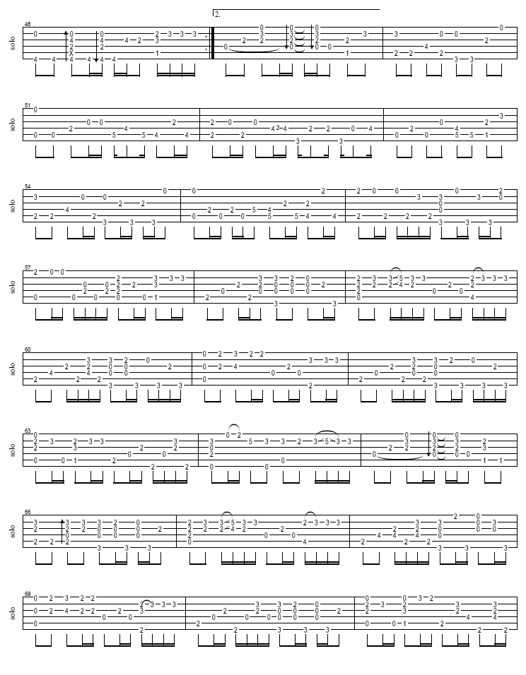 七里香吉他谱第3页