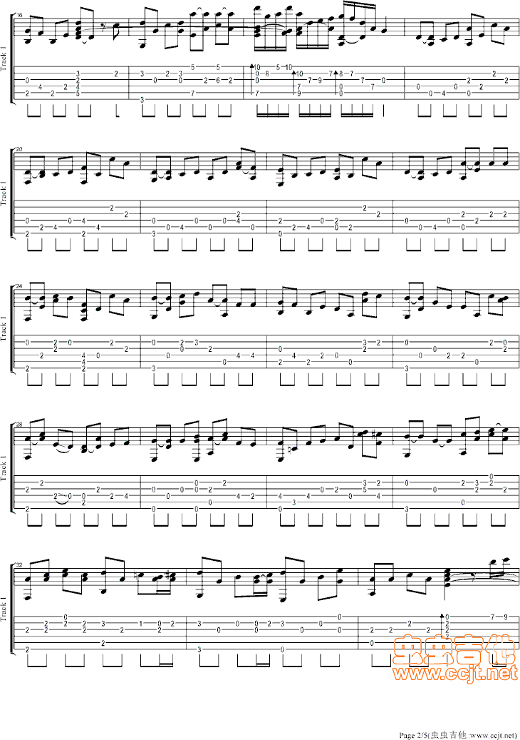 知足吉他谱第2页