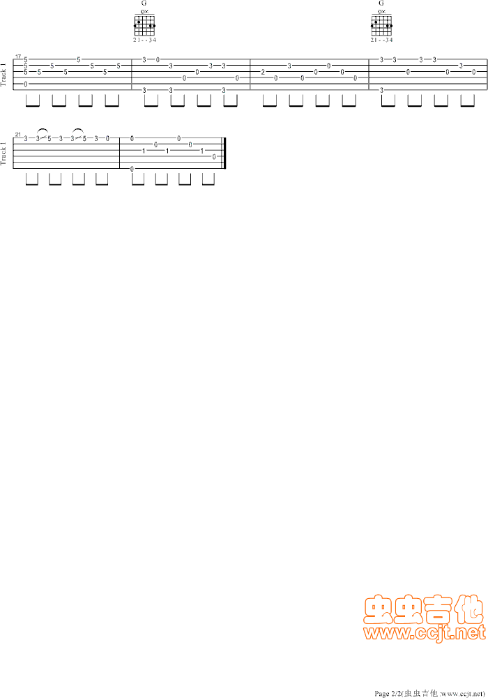 一起走过的日子独奏曲吉他谱第2页