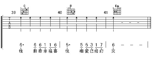 黄昏吉他谱第4页