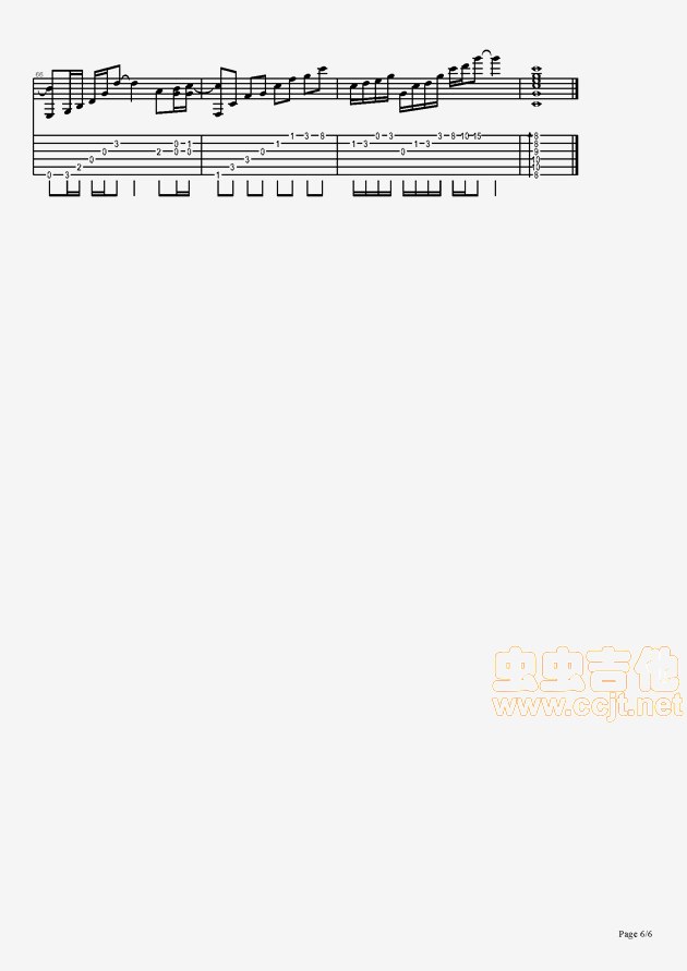 飘雪吉他谱第6页