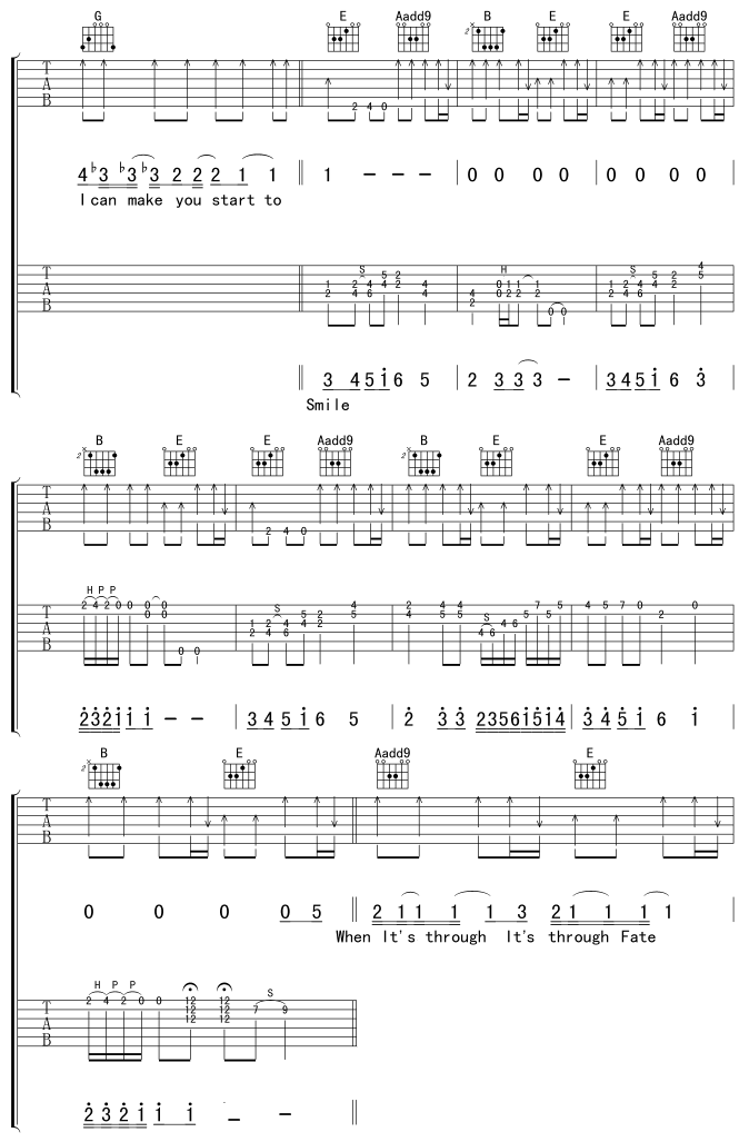 ToBeWithYou吉他谱第3页