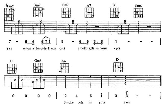 SmokeGetInYourEyes吉他谱第3页