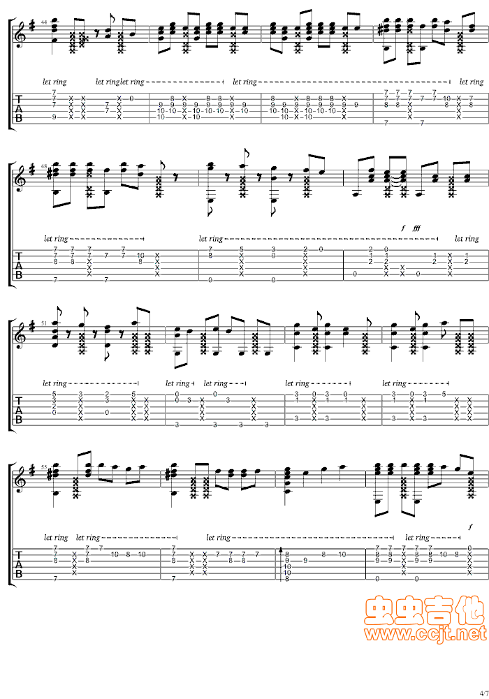 Nobody吉他谱第4页