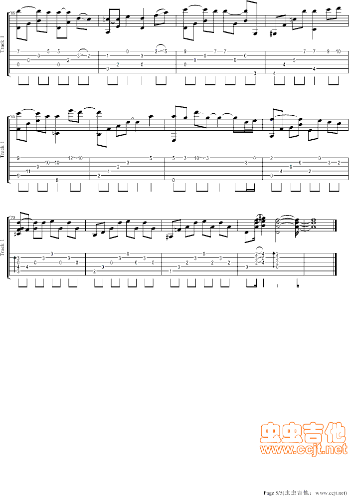 eyesonme吉他谱第5页