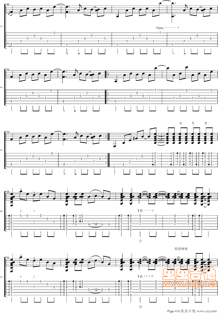 Sunflower吉他谱第4页