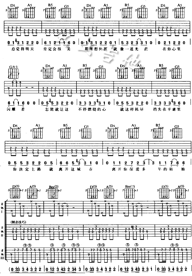 那一年吉他谱第2页