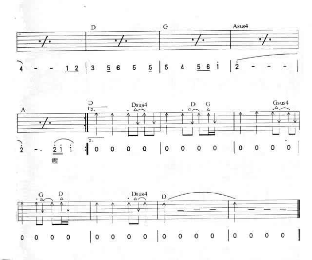 太阳雨吉他谱第5页