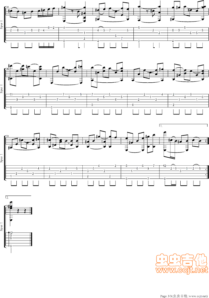 委內瑞拉圓舞曲吉他谱第3页