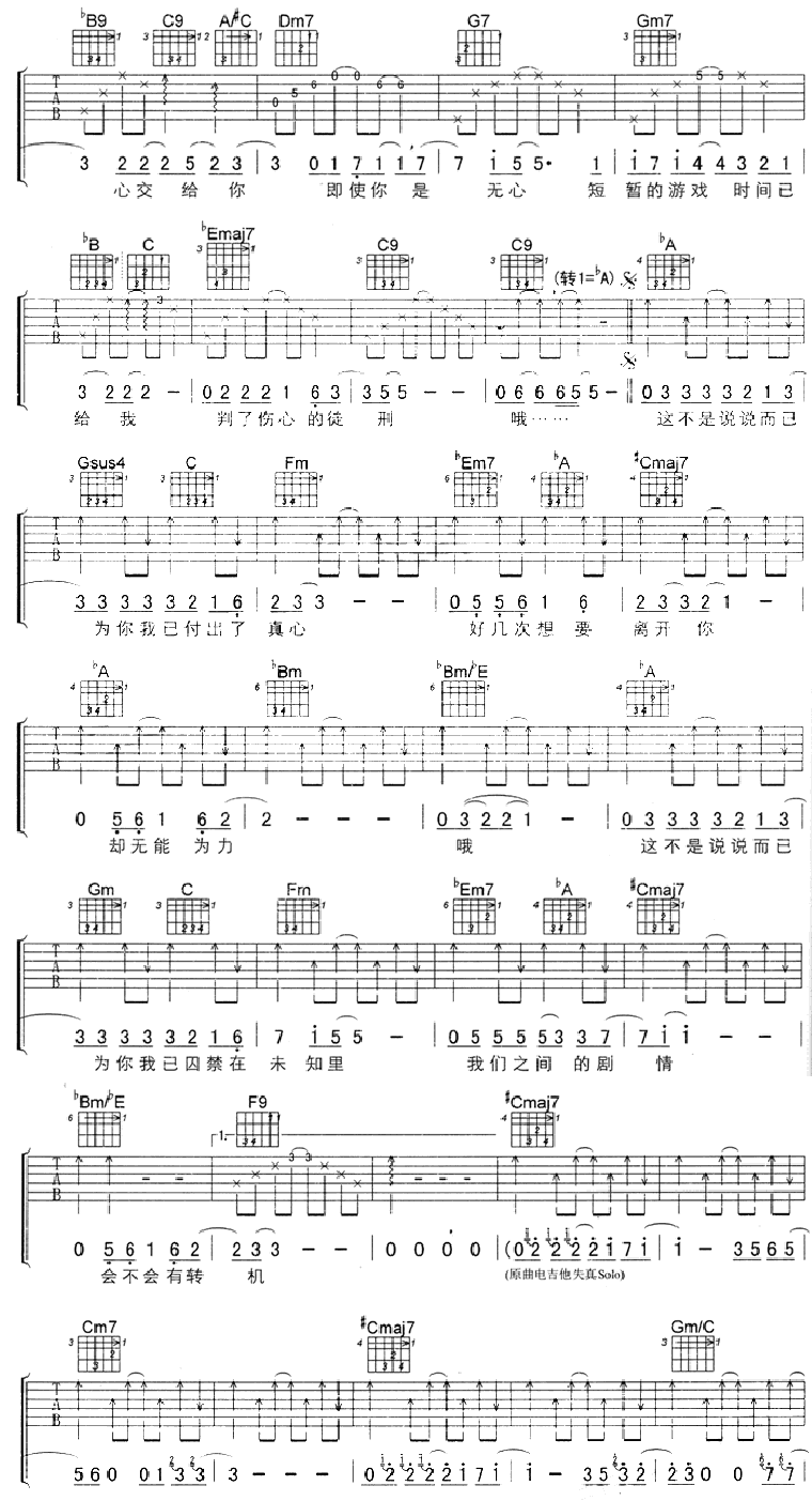 转机吉他谱第2页