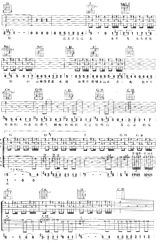 心动吉他谱第2页